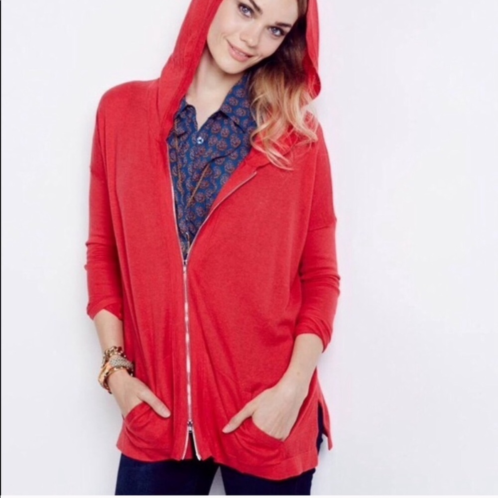 CAbi Scarlet Hooded Zip-Up